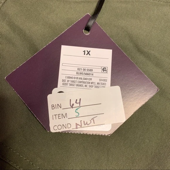 NWT Ava & Viv Olive Green Shorts - Picture 6 of 7